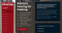 Desktop Screenshot of belmontfencing.com.au