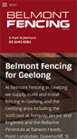 Mobile Screenshot of belmontfencing.com.au